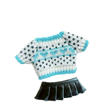 Cute Black Flower Plush Toy Kids Gifts Doll Supplies Clothing Match Mini Clothes Doll Sweater BLUE
Cute Black Flower Plush Toy Kids Gifts Doll Supplies Clothing Match Mini Clothes Doll Sweater BLUE