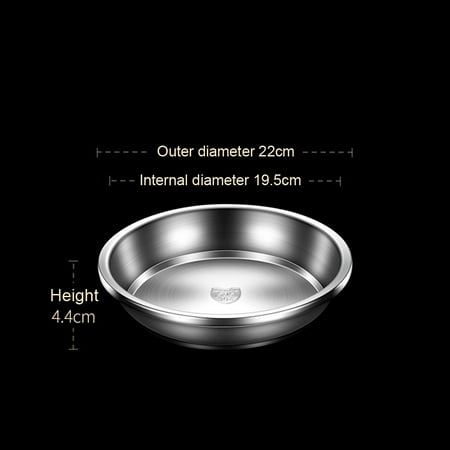 304 Stainless Steel Dinner Plates Multipurpose Deep Plate Round Tray China Style Dining Plate
304 Stainless Steel Dinner Plates Multipurpose Deep Plate Round Tray China Style Dining Plate