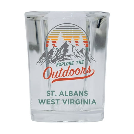 St. Albans West Virginia Explore the Outdoors Souvenir 2 Ounce Square Base Liquor Shot Glass 4-Pack
St. Albans West Virginia Explore the Outdoors Souvenir 2 Ounce Square Base Liquor Shot Glass 4-Pack