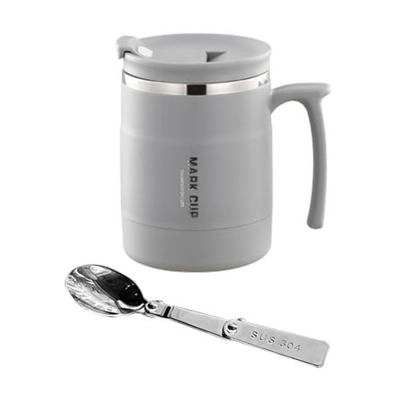 Coffee Mug with Handle Insulated Coffee Cup with Lid Reusable Vacuum Cup Coffee Travel Mug for Travel Home Backpacking Indoor and Outdoor Gray 
Coffee Mug with Handle Insulated Coffee Cup with Lid Reusable Vacuum Cup Coffee Travel Mug for Travel Home Backpacking Indoor and Outdoor Gray
