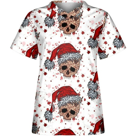 Danhjin Women Scrubs Top Workwear Revolution Originals Professionals V-Neck Christmas Womens Scrubs - Summer Savings Clearance
Danhjin Women Scrubs Top Workwear Revolution Originals Professionals V-Neck Christmas Womens Scrubs - Summer Savings Clearance