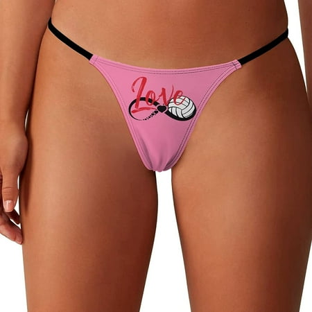 Volleyball Life Women s G-String Thongs Low Rise Hipster Underwear Stretch T-Back Panties
Volleyball Life Women s G-String Thongs Low Rise Hipster Underwear Stretch T-Back Panties