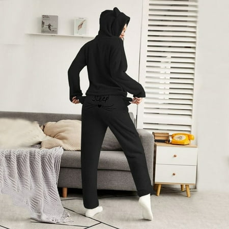 〖TOTO〗Women Sleepwear Women Slim Fit Pure Color Embroidered Hooded Round Neck Pullover Pajamas Casual Pants Sets
〖TOTO〗Women Sleepwear Women Slim Fit Pure Color Embroidered Hooded Round Neck Pullover Pajamas Casual Pants Sets