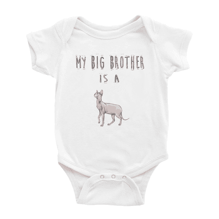 My Big Brother Is A Sphynx Cat Cute Baby Clothing Bodysuits For Boy Girl
My Big Brother Is A Sphynx Cat Cute Baby Clothing Bodysuits For Boy Girl