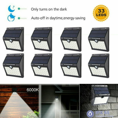 Shanna 33 LED Solar Sensor Light Wall Light Garden Outdoor Patio Garage Sidewalk Loft Automatic Lighting Body Sensing 8Pack Black
Shanna 33 LED Solar Sensor Light Wall Light Garden Outdoor Patio Garage Sidewalk Loft Automatic Lighting Body Sensing 8Pack Black