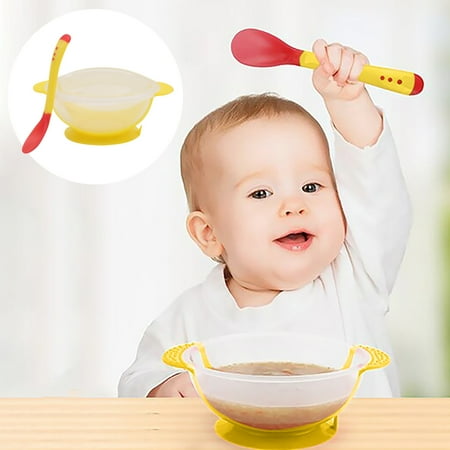 HOOUDO Bowl with Lid with Spoon Clearance Children Sucker Bowl with Temperature Sensitive Spoon Set Children Training Bowl Plastic Bowl Children Bowl Set
HOOUDO Bowl with Lid with Spoon Clearance Children Sucker Bowl with Temperature Sensitive Spoon Set Children Training Bowl Plastic Bowl Children Bowl Set