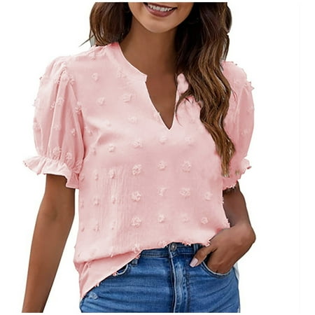 OKBOP Bustier Tops for Women Fashion Solid Color Casual Comfortable Short Sleeve V-Neck Christmas Blouses for Women Superhero Shirts for Women
OKBOP Bustier Tops for Women Fashion Solid Color Casual Comfortable Short Sleeve V-Neck Christmas Blouses for Women Superhero Shirts for Women