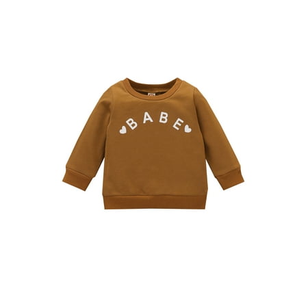Suanret Valentine s Day Newborn Toddler Baby Girls Boys Sweatshirts Long Sleeve Letter Tops Casual Pullover Tops Brown 6-12 Months
Suanret Valentine s Day Newborn Toddler Baby Girls Boys Sweatshirts Long Sleeve Letter Tops Casual Pullover Tops Brown 6-12 Months