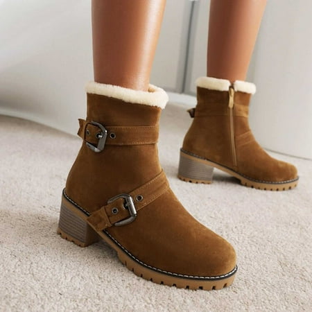 YUNAFFT Women s Boots Clearance And Winter Short Boots Women s Thick Heel Leather Buckle Ankle Boots Nostalgic Warm Cotton Boots
YUNAFFT Women s Boots Clearance And Winter Short Boots Women s Thick Heel Leather Buckle Ankle Boots Nostalgic Warm Cotton Boots