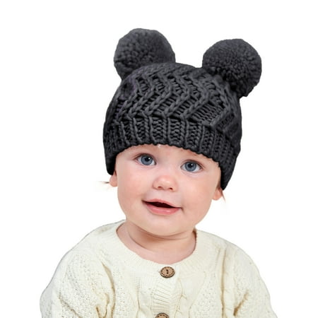 Baby Knitted Wool Hat Baby Autumn Winter Children Double Ball Pullover Hat Solid Color Jacquard Warm Wool Hat For Children Winter Baby Hats 
Baby Knitted Wool Hat Baby Autumn Winter Children Double Ball Pullover Hat Solid Color Jacquard Warm Wool Hat For Children Winter Baby Hats