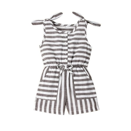 Mxiqqpltky Baby Girl Striped Romper Sleeveless One Piece Drawstring Bodysuit Summer Kids Jumpsuit
Mxiqqpltky Baby Girl Striped Romper Sleeveless One Piece Drawstring Bodysuit Summer Kids Jumpsuit