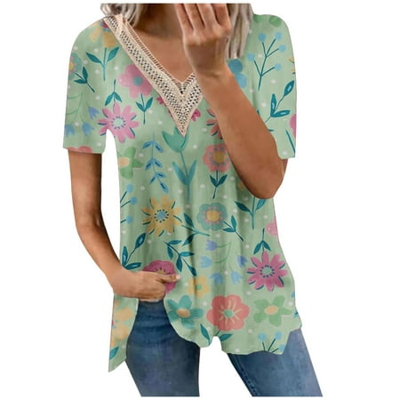 kakina CMSX Womens Tops Quarter Zip Fashion Short Sleeve Retro V Neck Printed Loose Tops Blouse Sleeve Print Casual T-Shirt Blouse Green XL
kakina CMSX Womens Tops Quarter Zip Fashion Short Sleeve Retro V Neck Printed Loose Tops Blouse Sleeve Print Casual T-Shirt Blouse Green XL