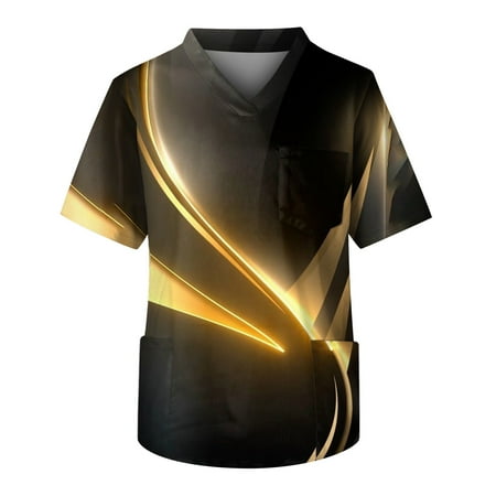 Alrise Scrubs for Men Short Sleeve V Neck Mens Casual Pocket Tops Yellow 4X-Large
Alrise Scrubs for Men Short Sleeve V Neck Mens Casual Pocket Tops Yellow 4X-Large