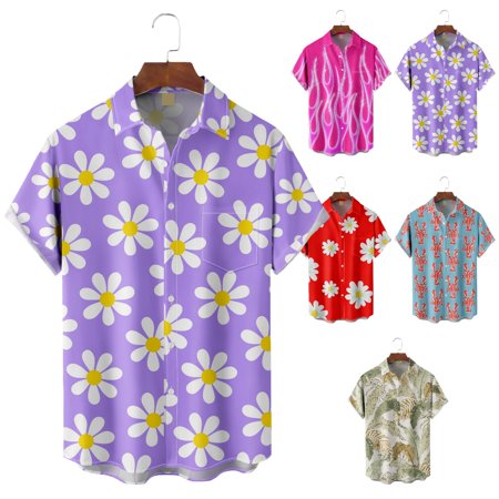 Men s and Big Men s Button Down Short Sleeve T-Shirts Lapel Print Polyester Clothing Apparel for Teen and Adult
Men s and Big Men s Button Down Short Sleeve T-Shirts Lapel Print Polyester Clothing Apparel for Teen and Adult