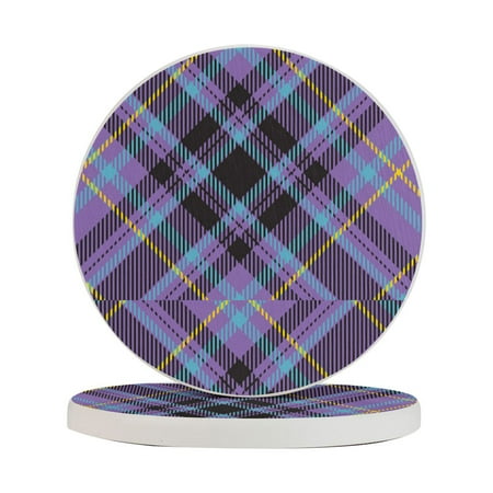 Circular Drink Coasters Set Tartan Scotland Plaid Retro Beautiful Home Decor Diatomite Heat-Resistant Diatomite Protect Table Countertop
Circular Drink Coasters Set Tartan Scotland Plaid Retro Beautiful Home Decor Diatomite Heat-Resistant Diatomite Protect Table Countertop