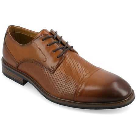 Vance Co. Mens Chandler Tru Comfort Foam Cap Toe Lace-up Dress Shoe