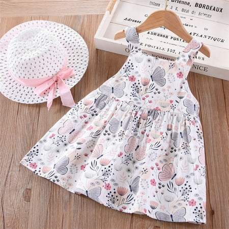 Ruffles Boho Baby Princess Hat Toddler Dress Bow Set Sleeveless Kids Dresses Floral Vacation Girls Summer Girls Dress&Skirt
Ruffles Boho Baby Princess Hat Toddler Dress Bow Set Sleeveless Kids Dresses Floral Vacation Girls Summer Girls Dress&Skirt