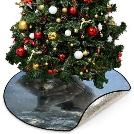 Hyjoy Fluffy Wolf Christmas Tree Mats Waterproof Tree Skirt Winter Snow Night Xmas Tree Stand Tray Mat Floor Protector Pad for Holiday Party Decoration 28.3in
Hyjoy Fluffy Wolf Christmas Tree Mats Waterproof Tree Skirt Winter Snow Night Xmas Tree Stand Tray Mat Floor Protector Pad for Holiday Party Decoration 28.3in