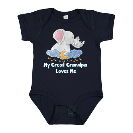 Inktastic My Great Grandpa Loves Me Cute Elephants Clouds Moon Stars Gift Baby Boy or Baby Girl Bodysuit
Inktastic My Great Grandpa Loves Me Cute Elephants Clouds Moon Stars Gift Baby Boy or Baby Girl Bodysuit