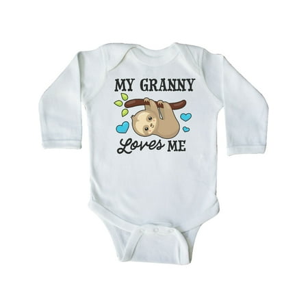Inktastic My Granny Loves Me with Sloth and Hearts Gift Baby Boy or Baby Girl Long Sleeve Bodysuit
Inktastic My Granny Loves Me with Sloth and Hearts Gift Baby Boy or Baby Girl Long Sleeve Bodysuit
