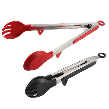 Riguas Stainless Steel Silicone Food Tongs Non-scratch with Stand Comfortable Heat-resistant Handle Multipurpose Food Clip
Riguas Stainless Steel Silicone Food Tongs Non-scratch with Stand Comfortable Heat-resistant Handle Multipurpose Food Clip