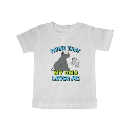 Inktastic Rhino That My Oma Loves Me with Cute Rhinos Gift Baby Boy or Baby Girl T-Shirt
Inktastic Rhino That My Oma Loves Me with Cute Rhinos Gift Baby Boy or Baby Girl T-Shirt