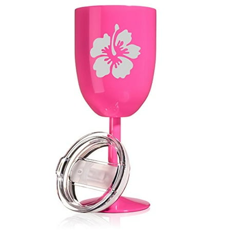 14 oz Double Wall Vacuum Insulated Stainless Steel Wine Tumbler Glass with Lid Hibiscus Flower (Hot Pink)
14 oz Double Wall Vacuum Insulated Stainless Steel Wine Tumbler Glass with Lid Hibiscus Flower (Hot Pink)
