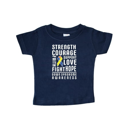 Inktastic Down Syndrome Awareness Strenth Courage Support Gift Baby Boy or Baby Girl T-Shirt
Inktastic Down Syndrome Awareness Strenth Courage Support Gift Baby Boy or Baby Girl T-Shirt