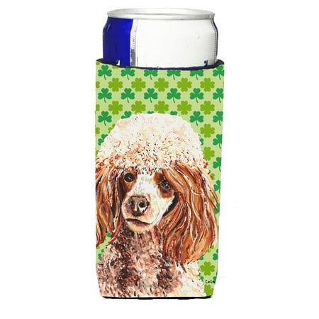 Carolines Treasures SC9723MUK Red Miniature Poodle Lucky Shamrock St. Patricks Day Ultra Hugger for slim cans Slim Can
Carolines Treasures SC9723MUK Red Miniature Poodle Lucky Shamrock St. Patricks Day Ultra Hugger for slim cans Slim Can