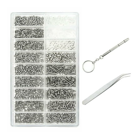 Screw Kit 1000pcs Eyeglasses Watch Repair Tools With Screwdriver Tweezers For Repairing Eyeglasses Bells Watches
Screw Kit 1000pcs Eyeglasses Watch Repair Tools With Screwdriver Tweezers For Repairing Eyeglasses Bells Watches