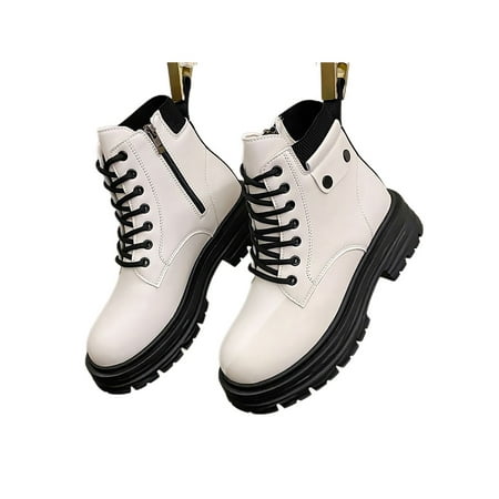 Ferndule Ladies Combat Boot Chunky Short Bootie Platform Ankle Boots Comfortable Lace Up Shoes Walking Booties Side Zip Slip Resistant Beige 6.5
Ferndule Ladies Combat Boot Chunky Short Bootie Platform Ankle Boots Comfortable Lace Up Shoes Walking Booties Side Zip Slip Resistant Beige 6.5