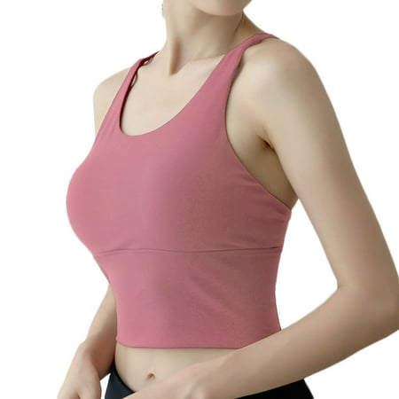 Strappy Pull-on Sports Bra with Cross Back Design Padded Yoga Tank Top Fitness Underwear for Women
Strappy Pull-on Sports Bra with Cross Back Design Padded Yoga Tank Top Fitness Underwear for Women