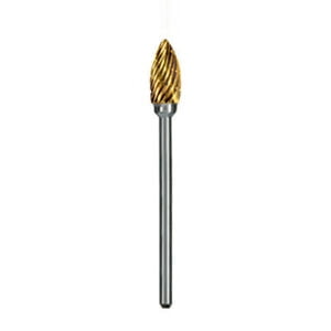 Dedeco Euro Goldies HP 61-A/81-A Regular Cut Titanium Nitride Carbide Bur 1/pk
Dedeco Euro Goldies HP 61-A/81-A Regular Cut Titanium Nitride Carbide Bur 1/pk
