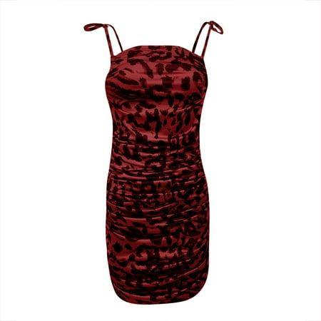 Red Dresses for Women Pink Dress for Women Pleated European and American Style Elegant Leopard Print Halter Short Dress Dress Summer Savings Dresses for Women Formal Dresses for Women Red M
Red Dresses for Women Pink Dress for Women Pleated European and American Style Elegant Leopard Print Halter Short Dress Dress Summer Savings Dresses for Women Formal Dresses for Women Red M