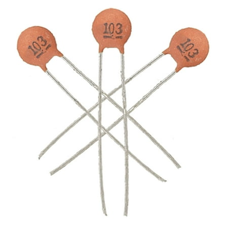 Unique Bargains 30 Pcs DC 50V 0.01uF Radial DIP Ceramic Disc Capacitors