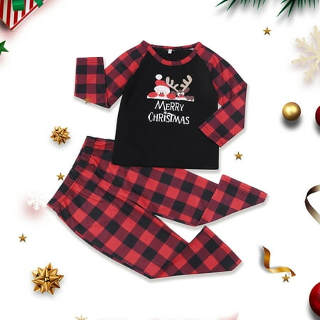 ERTUTUYI Christmas Plaid Printed Loungewear Christmas Family Matching Pajamas Long Sleeve Home Sleepwear Red 13T
ERTUTUYI Christmas Plaid Printed Loungewear Christmas Family Matching Pajamas Long Sleeve Home Sleepwear Red 13T