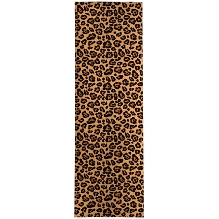 Leopard Print Natural Kitchen Mat by Kavka Designs