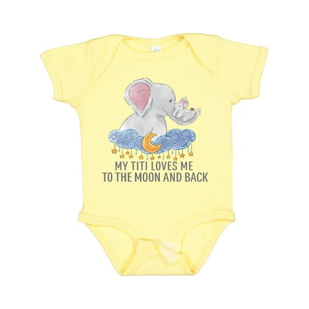 Inktastic My Titi Love Me to the Moon and Back Gift Baby Boy or Baby Girl Bodysuit
Inktastic My Titi Love Me to the Moon and Back Gift Baby Boy or Baby Girl Bodysuit