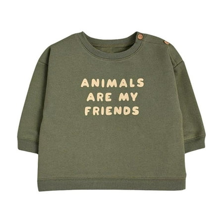 Nrmvnmi Infant Baby Boy Girl Pullover Funny Letter Print Sweatshirt Tops Crew Neck Button Long Sleeve Clothes Baby Fall Winter Casual Comfortable Tops
Nrmvnmi Infant Baby Boy Girl Pullover Funny Letter Print Sweatshirt Tops Crew Neck Button Long Sleeve Clothes Baby Fall Winter Casual Comfortable Tops