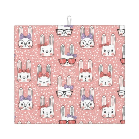 Xecao Girl Rabbit Print Dish Drying Mat for Kitchen Counter Absorbent Coffee Bar Mat Dish Drainer Rack Mats Dining Room Decoration
Xecao Girl Rabbit Print Dish Drying Mat for Kitchen Counter Absorbent Coffee Bar Mat Dish Drainer Rack Mats Dining Room Decoration