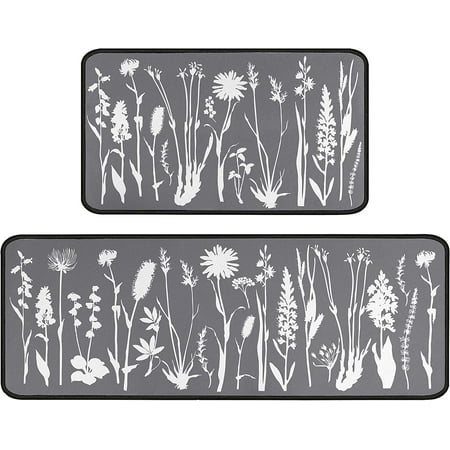 Spring Wild Flowers Kitchen Rugs and Mats Set 2 Pcs Non-Slip Washable Absorbent Kitchen Rug Set for Kitchen Office Sink 17 x47 +17 x30
Spring Wild Flowers Kitchen Rugs and Mats Set 2 Pcs Non-Slip Washable Absorbent Kitchen Rug Set for Kitchen Office Sink 17 x47 +17 x30