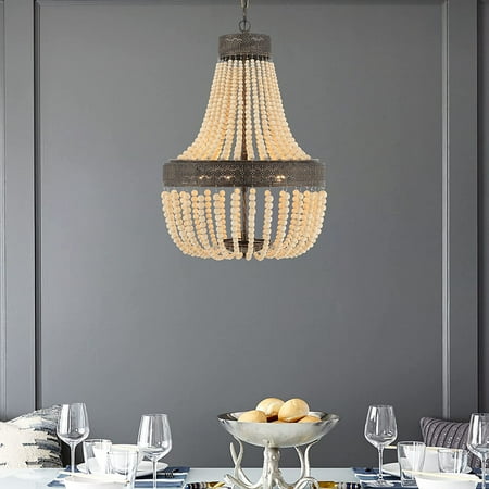 Vanity Art 5 Light Unique Empire Chandelier with Beaded Accents | Modern Hanging Lighting Ceiling Lights Fixtures for Dining Room Living Room Bed Room Kitchen SYB5265DW-LT
Vanity Art 5 Light Unique Empire Chandelier with Beaded Accents | Modern Hanging Lighting Ceiling Lights Fixtures for Dining Room Living Room Bed Room Kitchen SYB5265DW-LT