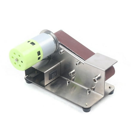 7-Gears Stainless Steel Grinder Electric Belt Sander DIY Polishing Grind Machine
