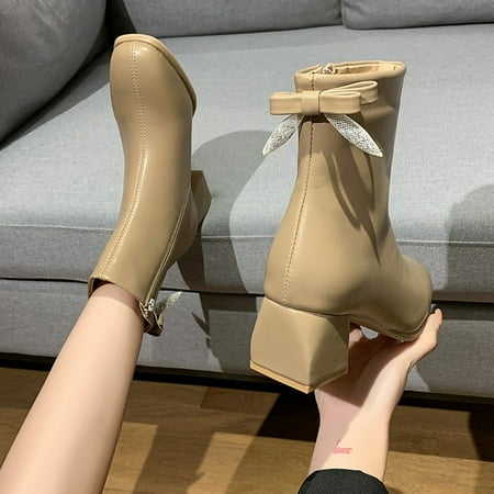 ZMHEGW Boots For Women Ankle Autumn And Winter Comtable Solid Color Simple Square Toe Side Zipper Boots Shoes
ZMHEGW Boots For Women Ankle Autumn And Winter Comtable Solid Color Simple Square Toe Side Zipper Boots Shoes
