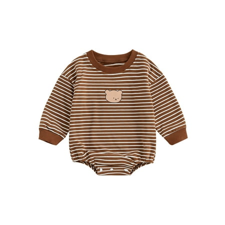 Bagilaanoe Newborn Baby Girl Boy Oversized Romper Sweatshirt Long Sleeve Bodysuit Stripe Bear Print Pullover 3M 6M 12M 18M Infant Fall Tee Tops
Bagilaanoe Newborn Baby Girl Boy Oversized Romper Sweatshirt Long Sleeve Bodysuit Stripe Bear Print Pullover 3M 6M 12M 18M Infant Fall Tee Tops