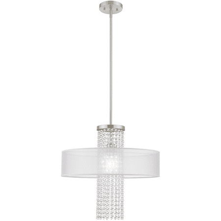 Brushed Nickel Tone Finish Chandeliers Steel Material Medium 28 Long 1 Light Fixture
Brushed Nickel Tone Finish Chandeliers Steel Material Medium 28 Long 1 Light Fixture