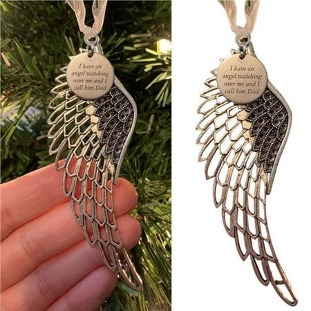 ELENXS Christmas Ornaments Angel Wings Memorial Ornaments for Lose of Loved One Personalize Angel Wings Pendant Christmas Tree Ornament
ELENXS Christmas Ornaments Angel Wings Memorial Ornaments for Lose of Loved One Personalize Angel Wings Pendant Christmas Tree Ornament