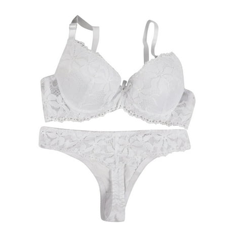 Plus Size Lingerie for Women Push Up Lace Female Underwire Underwear Matching Bra and Panty Sets for Women Comfy White 38
Plus Size Lingerie for Women Push Up Lace Female Underwire Underwear Matching Bra and Panty Sets for Women Comfy White 38
