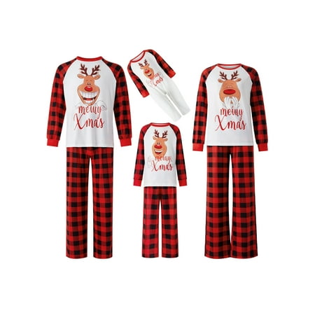 Family Christmas Pajamas Matching Sets Red Elk Plaid Xmas Holiday Sleepwear Jammies Long Sleeve PJs Outfits
Family Christmas Pajamas Matching Sets Red Elk Plaid Xmas Holiday Sleepwear Jammies Long Sleeve PJs Outfits