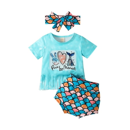 Suanret Independence Day Baby Girls Clothes Suits Letter Print Tassel Hem T-Shirts Print Shorts Headband 3Pcs Sets Blue 0-3 Months
Suanret Independence Day Baby Girls Clothes Suits Letter Print Tassel Hem T-Shirts Print Shorts Headband 3Pcs Sets Blue 0-3 Months